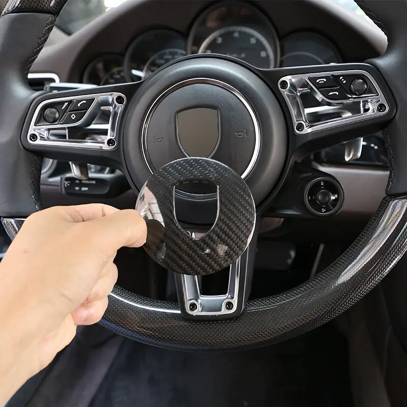 Carbon Fiber Steering Wheel Panel Cover Accessories
