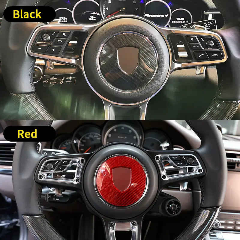 Carbon Fiber Steering Wheel Panel Cover Accessories