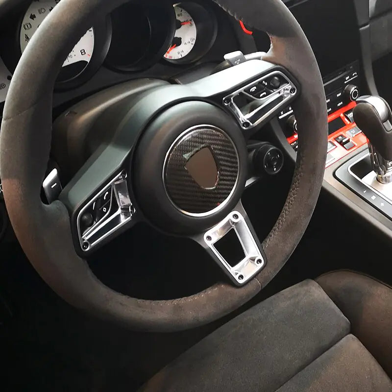 Carbon Fiber Steering Wheel Panel Cover Accessories