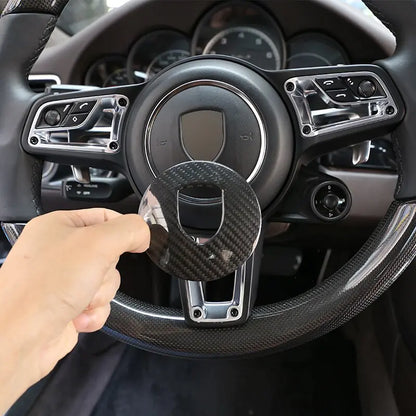Carbon Fiber Steering Wheel Panel Cover Accessories